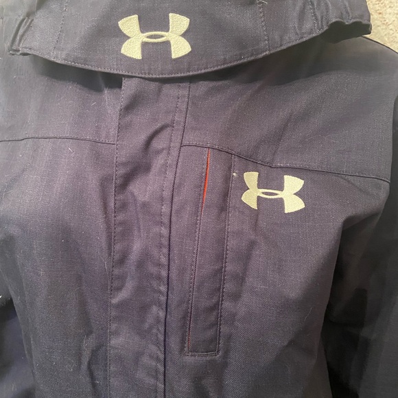Under Armour Navy Coldgear Double Zipper Jacket - Picture 4 of 8